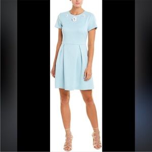 Betsey Johnson Light Blue Dress with 3-D Flowers